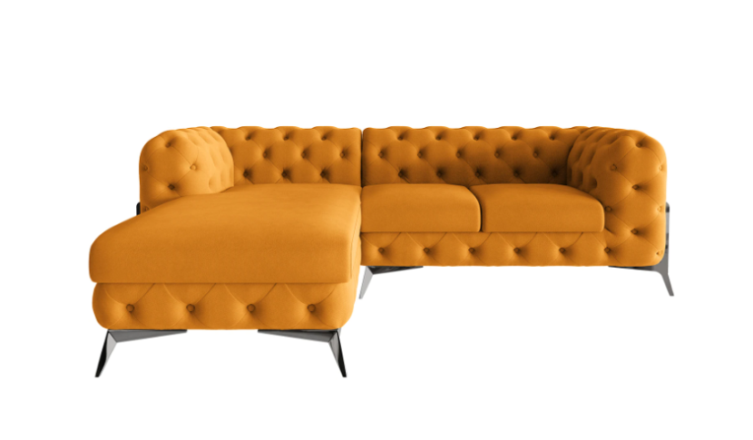 Ropez Chelsea Bis narożnik 262x200 lewy mikrofibra pomarańcz 206443