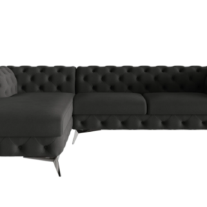 Ropez Chelsea Bis narożnik 305×200 lewy mikrofibra czarny 206476 Ropez Chelsea Bis narożnik 305×200 lewy mikrofibra czarny 206476