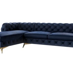 Ropez Chelsea Bis narożnik 305×200 lewy welur granatowy 206519 Ropez Chelsea Bis narożnik 305×200 lewy welur granatowy 206519