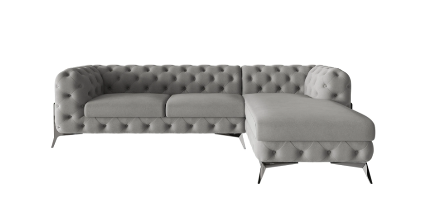 Ropez Chelsea Bis narożnik 305x200 prawy mikrofibra szary 206457