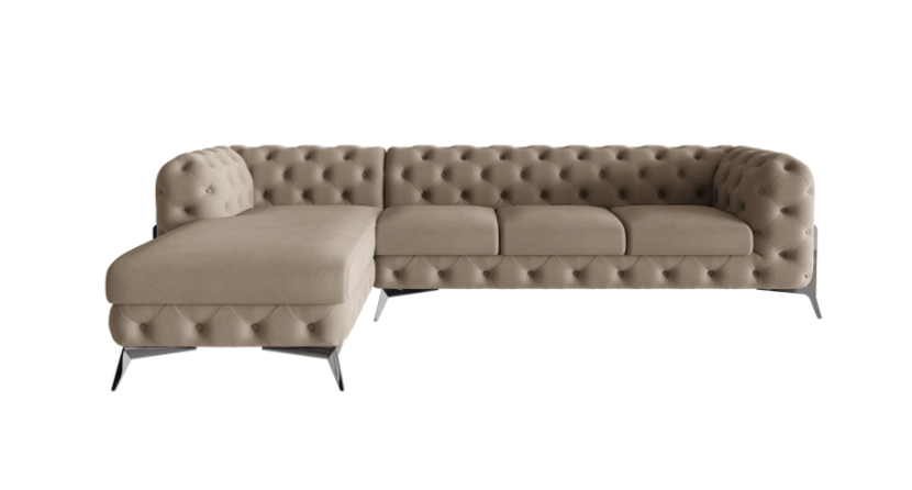 Ropez Chelsea Bis narożnik 323x200 lewy mikrofibra beżowy 206447
