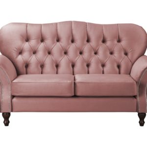 Ropez Chesterfield Jersey sofa 2os. pikowana welur różowy 304807 Ropez Chesterfield Jersey sofa 2os. pikowana welur różowy 304807