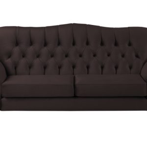 Ropez Chesterfield Jersey sofa 3os. pikowana welur brązowy 304808 Ropez Chesterfield Jersey sofa 3os. pikowana welur brązowy 304808