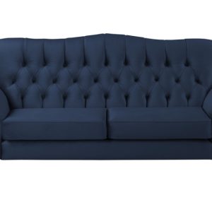 Ropez Chesterfield Jersey sofa 3os. pikowana welur niebieski 304816 Ropez Chesterfield Jersey sofa 3os. pikowana welur niebieski 304816