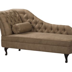 Ropez Chesterfield Pako szezlong lewy imitacja skóry brąz 193805 Ropez Chesterfield Pako szezlong lewy imitacja skóry brąz 193805