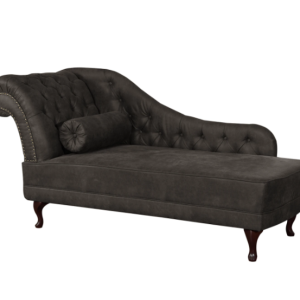 Ropez Chesterfield Pako szezlong lewy imitacja skóry szary 193810 Ropez Chesterfield Pako szezlong lewy imitacja skóry szary 193810