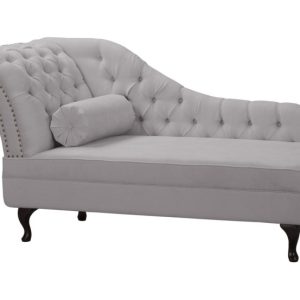 Ropez Chesterfield Pako szezlong lewy mikrofibra szary 193731 Ropez Chesterfield Pako szezlong lewy mikrofibra szary 193731