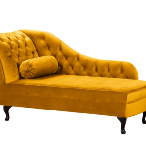 Ropez Chesterfield Pako szezlong lewy welur musztardowy 193809 Ropez Chesterfield Pako szezlong lewy welur musztardowy 193809