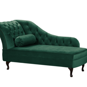 Ropez Chesterfield Pako szezlong lewy welur zielony 193806 Ropez Chesterfield Pako szezlong lewy welur zielony 193806