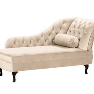 Ropez Chesterfield Pako szezlong prawy welur jasny beż 193722 Ropez Chesterfield Pako szezlong prawy welur jasny beż 193722