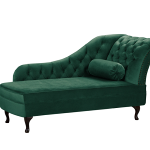 Ropez Chesterfield Pako szezlong prawy welur zielony 193723 Ropez Chesterfield Pako szezlong prawy welur zielony 193723