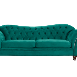 Ropez Chesterfield Sheffield sofa 3 pikowana welur turkusowy 266058 Ropez Chesterfield Sheffield sofa 3 pikowana welur turkusowy 266058