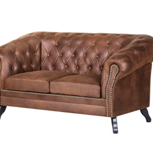 Ropez Chesterfield Sofa 2 os. Pikowana Glasgow zamsz brąz 249515 Ropez Chesterfield Sofa 2 os. Pikowana Glasgow zamsz brąz 249515