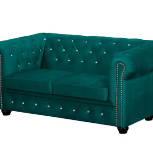 Ropez Chesterfield York Blink 2 kryształki welur turkusowy 247593 Ropez Chesterfield York Blink 2 kryształki welur turkusowy 247593
