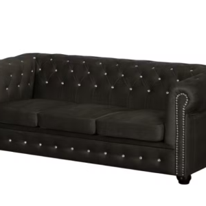 Ropez Chesterfield York Blink 3 kryształki welur brązowy 247590 Ropez Chesterfield York Blink 3 kryształki welur brązowy 247590
