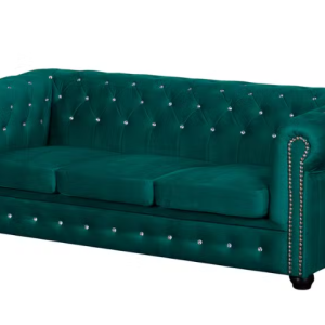 Ropez Chesterfield York Blink 3 kryształki welur turkusowy 247586 Ropez Chesterfield York Blink 3 kryształki welur turkusowy 247586