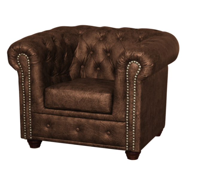 Ropez Chesterfield York fotel pikowany ekoskóra Gniot B018 204420