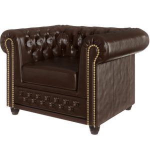 Ropez Chesterfield York fotel pikowany ekoskóra Mg 14 204415