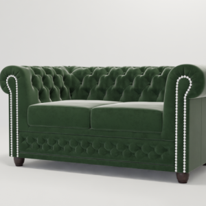 Ropez Chesterfield York sofa 2 os. pikowana welur Riviera 38 151239 Ropez Chesterfield York sofa 2 os. pikowana welur Riviera 38 151239