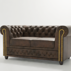 Ropez Chesterfield York sofa 2 osobowa pikowana zamsz Gobi 4 151236 Ropez Chesterfield York sofa 2 osobowa pikowana zamsz Gobi 4 151236