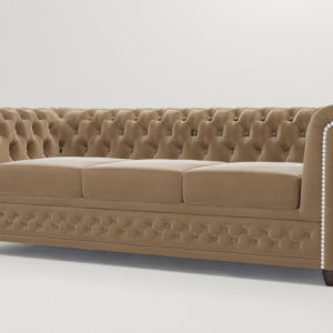Ropez Chesterfield York sofa 3 os. pikowana welur Riviera 24 151240 Ropez Chesterfield York sofa 3 os. pikowana welur Riviera 24 151240