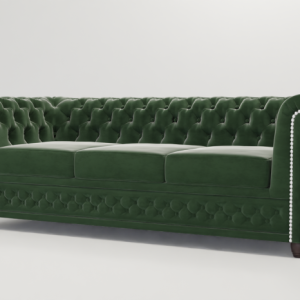 Ropez Chesterfield York sofa 3 os. pikowana welur Riviera 38 151238 Ropez Chesterfield York sofa 3 os. pikowana welur Riviera 38 151238