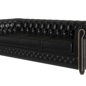 Ropez Chesterfield York sofa 3 osobowa pikowana ekoskóraMg13 146675 Ropez Chesterfield York sofa 3 osobowa pikowana ekoskóraMg13 146675
