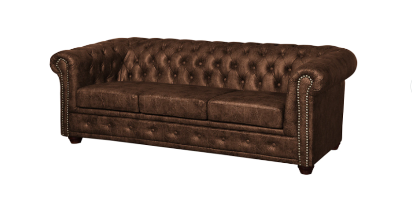 Ropez Chesterfield York sofa 3 pikowana ekoskóra Gniot B018 146683