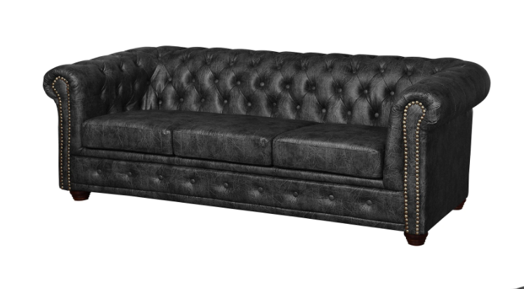Ropez Chesterfield York sofa 3 pikowana ekoskóra Gniot C233 146684