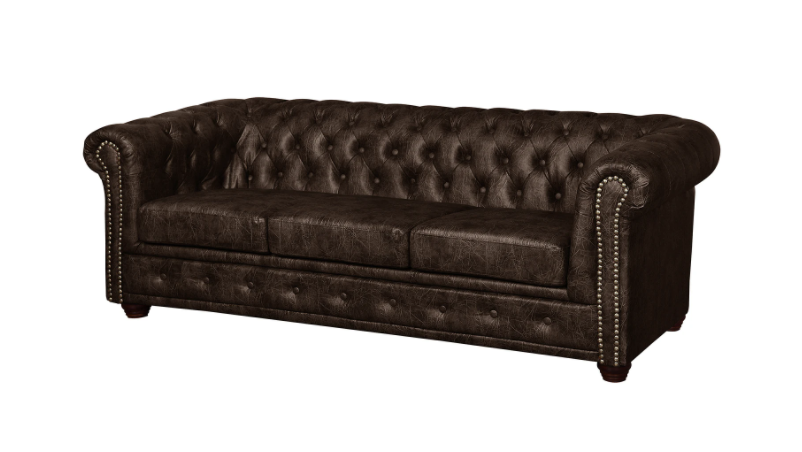 Ropez Chesterfield York sofa 3 pikowana ekoskóra Gniot JG4 146677