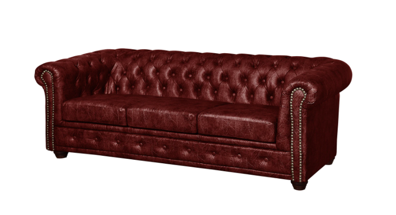 Ropez Chesterfield York sofa 3 pikowana ekoskóra Gniot W12 146669
