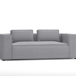 Ropez Cloe sofa 2 osobowa bez funkcji mikrofibra szary 184666 Ropez Cloe sofa 2 osobowa bez funkcji mikrofibra szary 184666