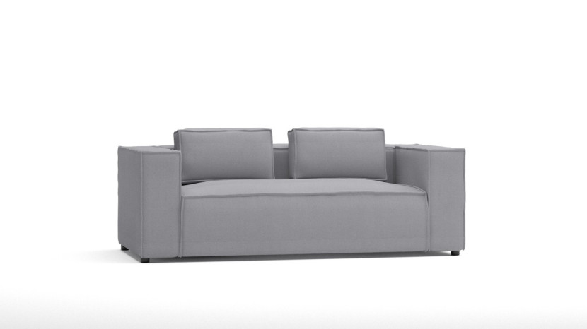 Ropez Cloe sofa 2 osobowa bez funkcji mikrofibra szary 184666