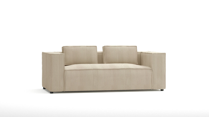 Ropez Cloe sofa 2 osobowa bez funkcji tkanina sztruks beż 184675