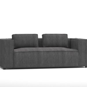 Ropez Cloe sofa 2 osobowa bez funkcji tkanina sztruks grafit 184665 Ropez Cloe sofa 2 osobowa bez funkcji tkanina sztruks grafit 184665