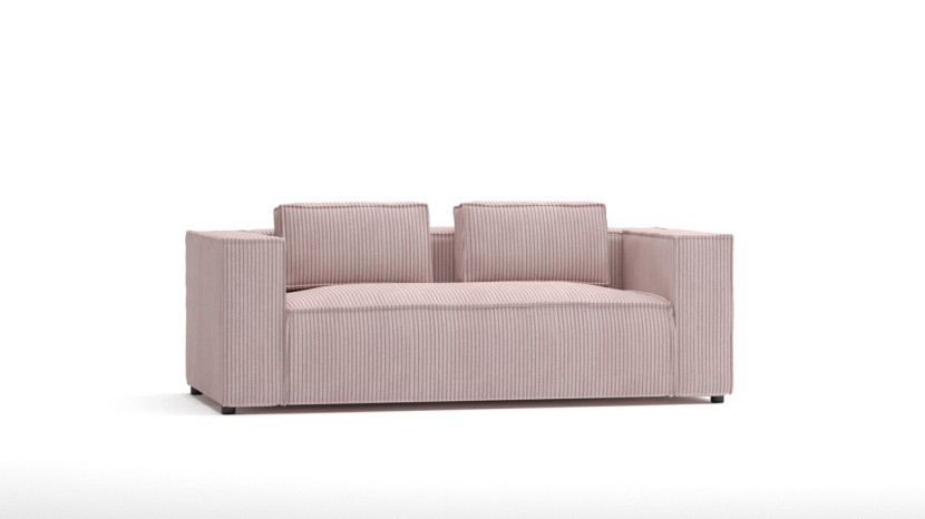 Ropez Cloe sofa 2 osobowa bez funkcji tkanina sztruks różowy 184671