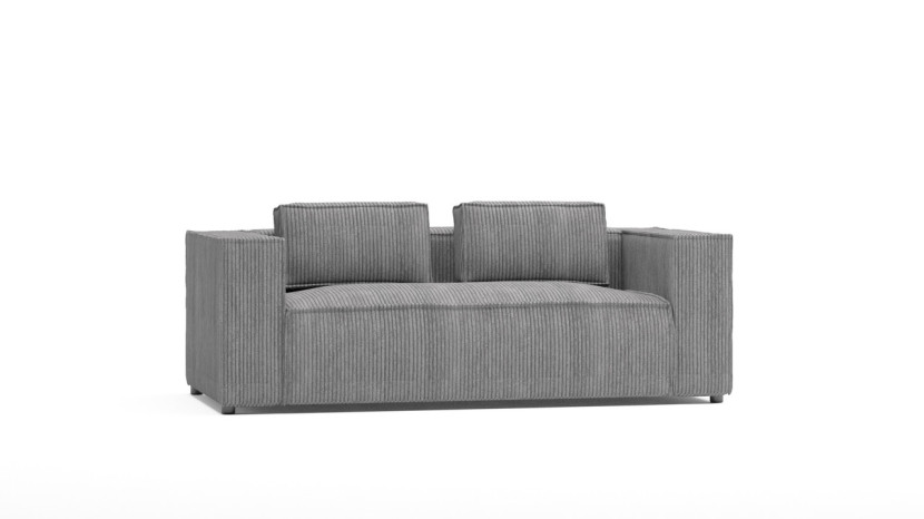 Ropez Cloe sofa 2 osobowa bez funkcji tkanina sztruks szary 184677