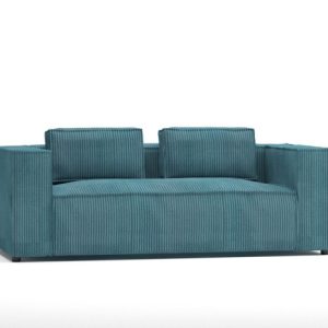 Ropez Cloe sofa 2 osobowa bez funkcji tkanina sztruks turkus 184670 Ropez Cloe sofa 2 osobowa bez funkcji tkanina sztruks turkus 184670