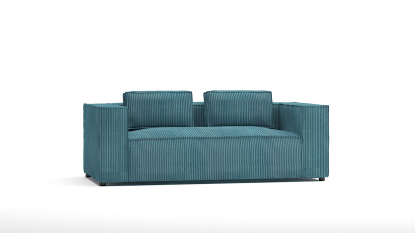 Ropez Cloe sofa 2 osobowa bez funkcji tkanina sztruks turkus 184670