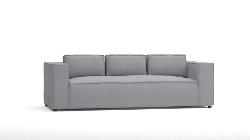 Ropez Cloe sofa 3 osobowa bez funkcji mikrofibra szary 184667