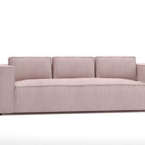 Ropez Cloe sofa 3 osobowa bez funkcji tkanina sztruks różowy 184664 Ropez Cloe sofa 3 osobowa bez funkcji tkanina sztruks różowy 184664