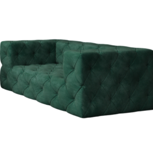 Ropez Fresco sofa 2 osobowa pikowana welur butelkowa zieleń 222614 Ropez Fresco sofa 2 osobowa pikowana welur butelkowa zieleń 222614