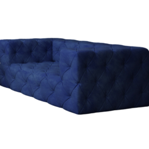 Ropez Fresco sofa 2 osobowa pikowana welur granatowy 222612 Ropez Fresco sofa 2 osobowa pikowana welur granatowy 222612