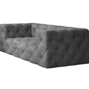 Ropez Fresco sofa 2 osobowa pikowana welur szary 222607 Ropez Fresco sofa 2 osobowa pikowana welur szary 222607