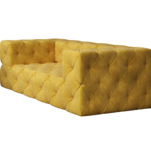 Ropez Fresco sofa 2 osobowa pikowana welur złoty 222646 Ropez Fresco sofa 2 osobowa pikowana welur złoty 222646