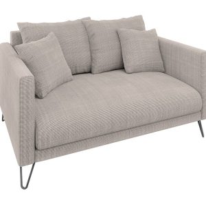 Ropez Freya sofa 2 osobowa nogi metalowe wysokie szenil zimny beż Flow 01 691603 Ropez Freya sofa 2 osobowa nogi metalowe wysokie szenil zimny beż Flow 01 691603