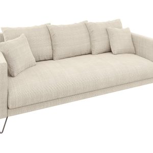 Ropez Freya sofa 3 osobowa nogi metalowe wysokie szenil kremowy Flow 05 691501 Ropez Freya sofa 3 osobowa nogi metalowe wysokie szenil kremowy Flow 05 691501