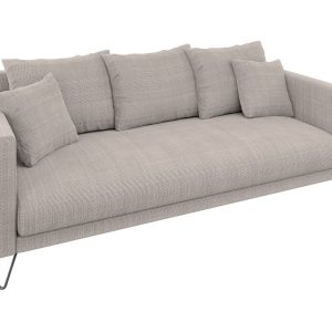 Ropez Freya sofa 3 osobowa nogi metalowe wysokie szenil zimny beż Flow 01 691497 Ropez Freya sofa 3 osobowa nogi metalowe wysokie szenil zimny beż Flow 01 691497