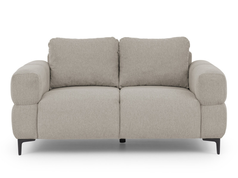 Ropez Helio sofa 2 osobowa nogi metalowe wysokie tkanina Aragon 20 beżowy 957411