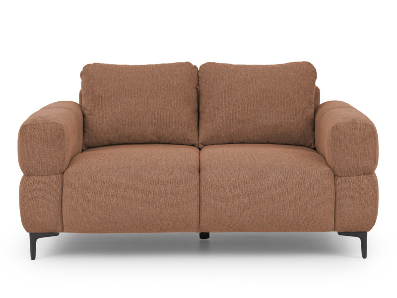 Ropez Helio sofa 2 osobowa nogi metalowe wysokie tkanina Aragon 59 ceglasty 957419